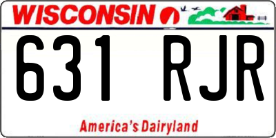 WI license plate 631RJR