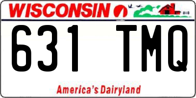 WI license plate 631TMQ