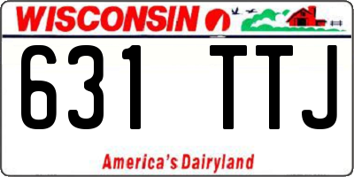 WI license plate 631TTJ