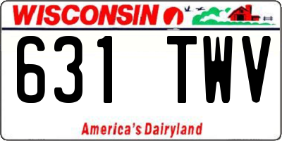 WI license plate 631TWV