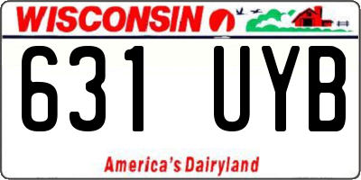 WI license plate 631UYB