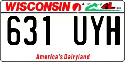 WI license plate 631UYH
