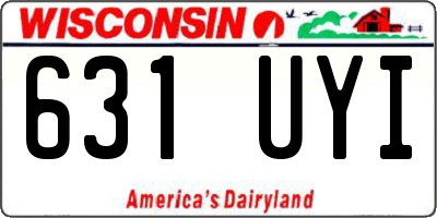 WI license plate 631UYI