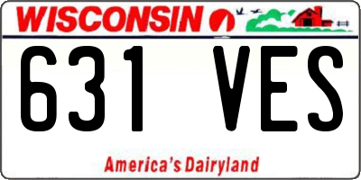 WI license plate 631VES