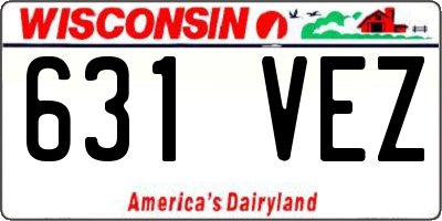 WI license plate 631VEZ