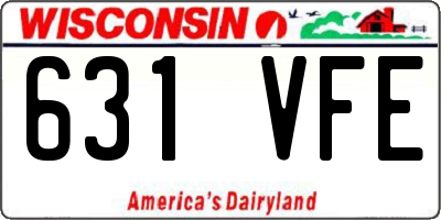 WI license plate 631VFE