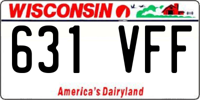 WI license plate 631VFF