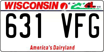 WI license plate 631VFG