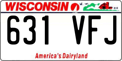 WI license plate 631VFJ