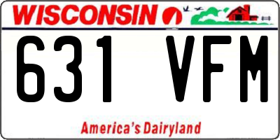 WI license plate 631VFM