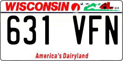 WI license plate 631VFN