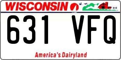WI license plate 631VFQ