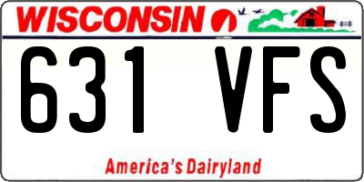 WI license plate 631VFS