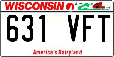 WI license plate 631VFT