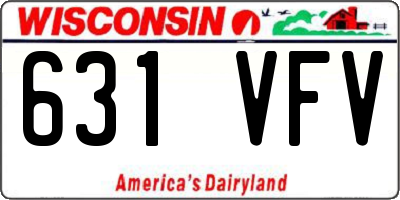 WI license plate 631VFV