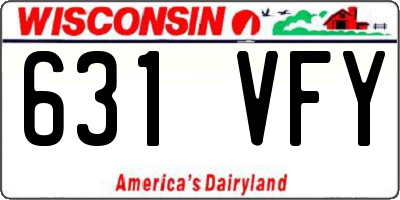 WI license plate 631VFY
