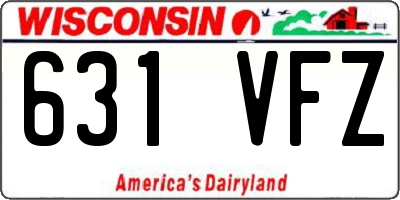 WI license plate 631VFZ