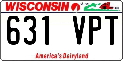 WI license plate 631VPT