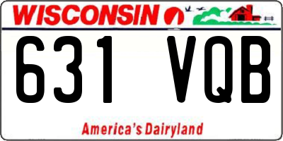WI license plate 631VQB