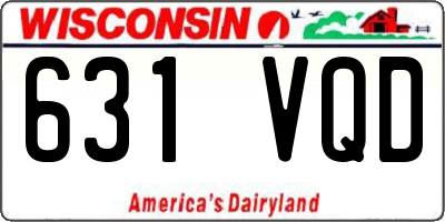 WI license plate 631VQD