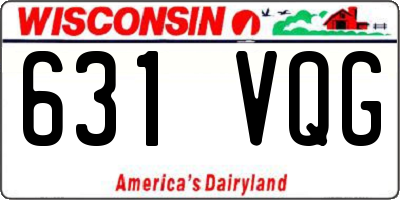 WI license plate 631VQG