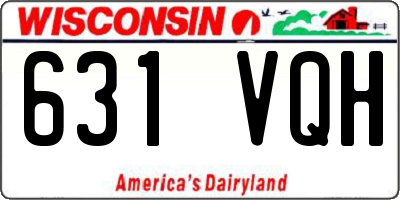 WI license plate 631VQH