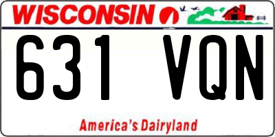 WI license plate 631VQN