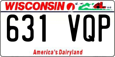 WI license plate 631VQP