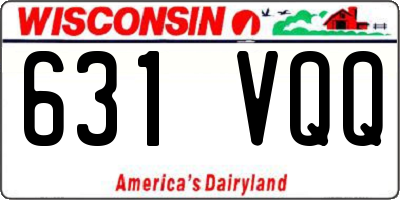 WI license plate 631VQQ