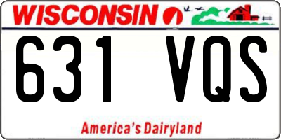 WI license plate 631VQS
