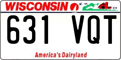 WI license plate 631VQT