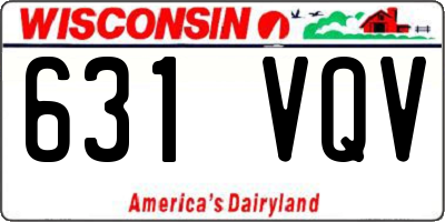 WI license plate 631VQV