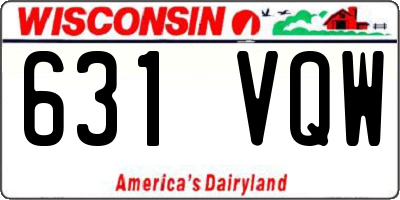 WI license plate 631VQW
