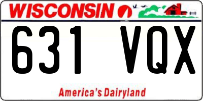 WI license plate 631VQX