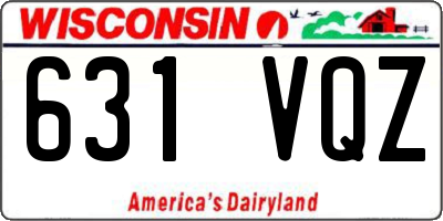 WI license plate 631VQZ