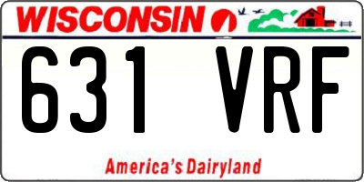 WI license plate 631VRF