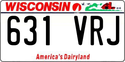 WI license plate 631VRJ