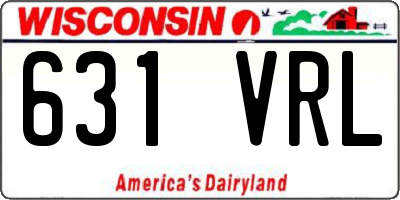 WI license plate 631VRL