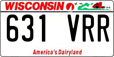 WI license plate 631VRR