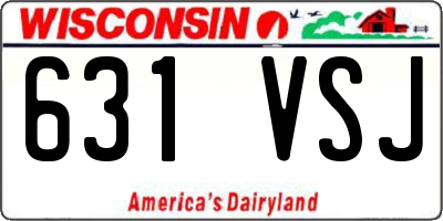 WI license plate 631VSJ