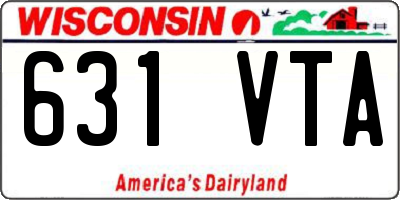 WI license plate 631VTA