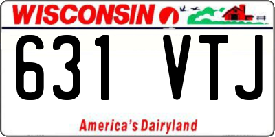 WI license plate 631VTJ