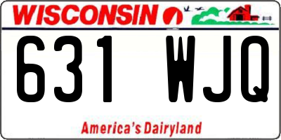 WI license plate 631WJQ