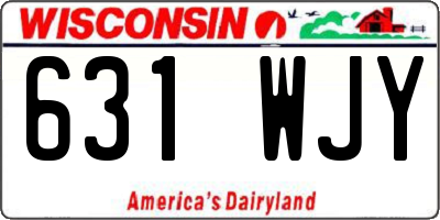 WI license plate 631WJY