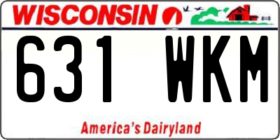 WI license plate 631WKM