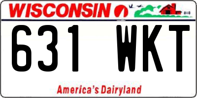 WI license plate 631WKT