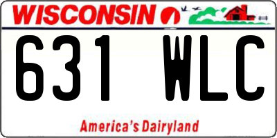 WI license plate 631WLC
