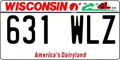 WI license plate 631WLZ