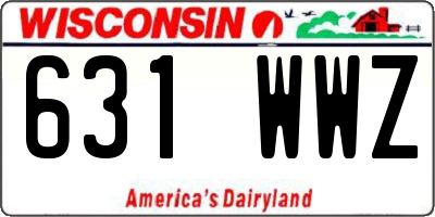 WI license plate 631WWZ