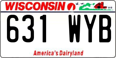 WI license plate 631WYB